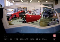 March 2012 MonoTracer of Switzerland Calendar - DuPont Kevlar® monocoque production line in Medlanky/CZ.