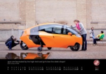 April 2012 MonoTracer of Switzerland Calendar - High tech mechanical and sleek aerodynamics!